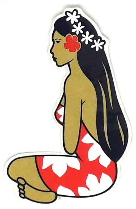 Hinano Vahine Tahiti Aufkleber in Farben Großformat