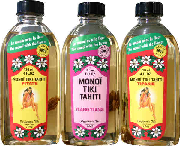 Lotto di 3 Monoi de Tahiti 120ml : Ylang Frangipane Gelsomino