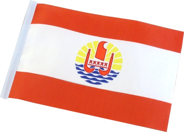 Flagge von Tahiti und Französisch-Polynesien